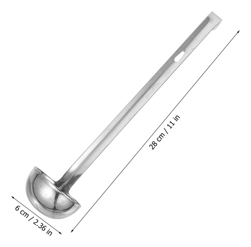 Cuchara De Acero Inoxidable, Cucharada De Metal, Mango Largo