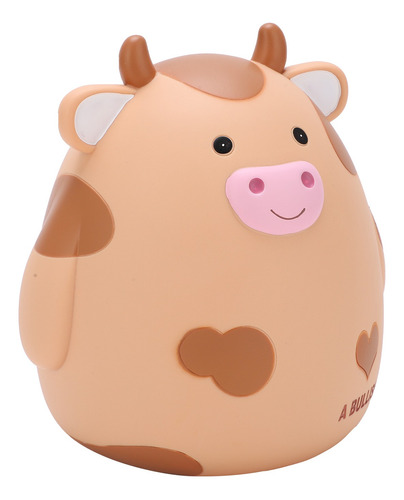 Coin Bank Piggy Cartoon Cow, Bonito Y Práctico Vinilo Roto