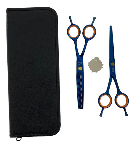 Set De Dos Tijeras Jaguar + Estuche 