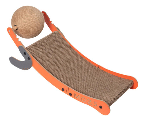 Tablero Rascador Para Gatos Con Bola De Sisal, Almohadilla