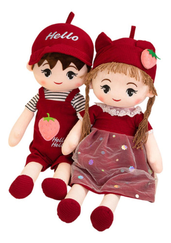 2 Uds Juguetes De Peluche Pareja Muñeca 60 Centímetros