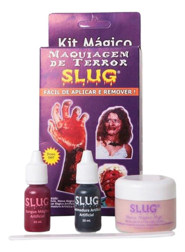 Kit Maquiagem Artística Terror Slug Halloween