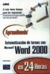 Aprendiendo Automatizacion De Tareas Con Microsoft Word 200