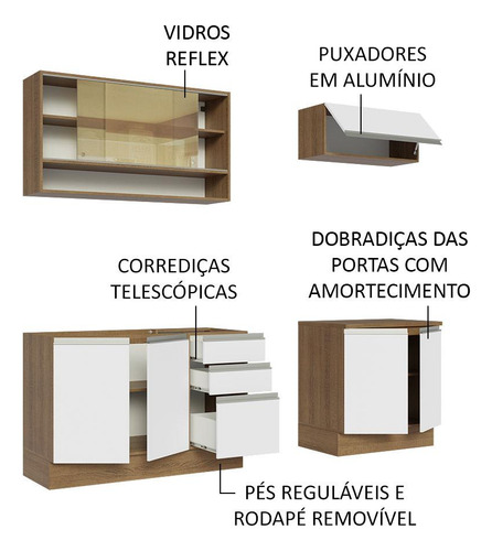 Cocina Integral 200cmglamy Madesa 03