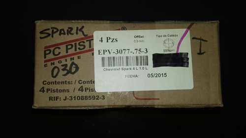 Pistones A 030 Chevrolet Spark 1.0