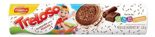 Biscoito Treloso Kit Com 100 Pacotes De 120g Cada