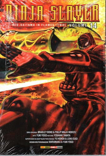 Ninja Slayer N° 14 - Em Português - Editora Panini - Formato 14 X 20 - Capa Mole - Bonellihq Cx489 Nov23