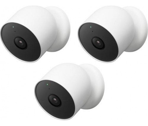 Set 3 Cámaras De Seguridad Google Sin Cable Nest Cam Para