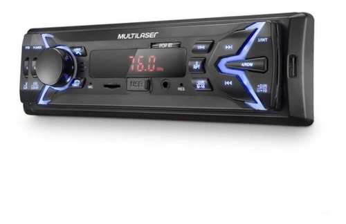 Som Automotivo 1 Din Mp3 4x25wrms Rádio/ Usb/ Aux Multilaser