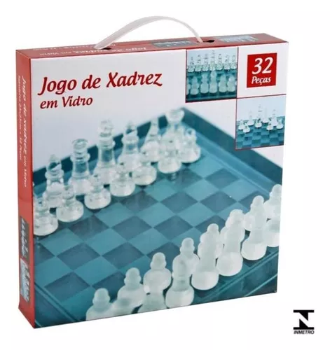 Jogo de Xadrez Profissional Peças em Vidro Tabuleiro 25x25, Jogo de  Tabuleiro Usado 90610892