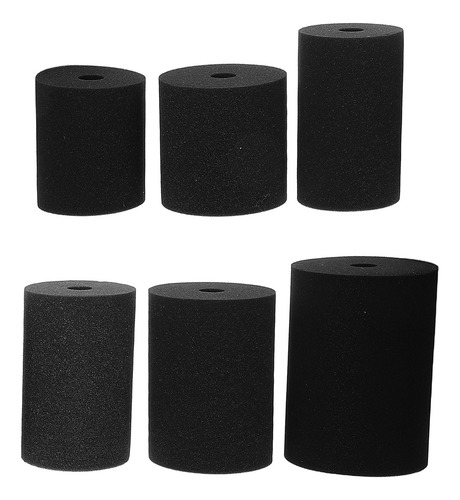 6 Insertos De Esponja Tumbler Turner: Cilíndricos Flexibles