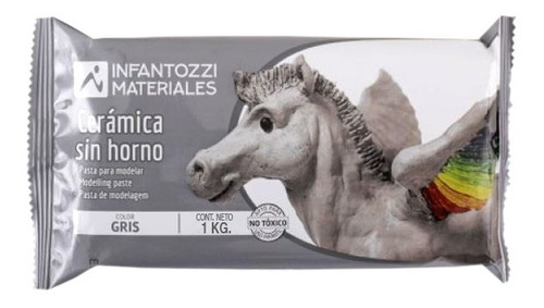 Cerámica Gris Sin Horno, Pasta Para Modelar 1 Kg.