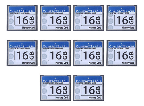 Tarjeta De Memoria Compact Flash Profesional De 16 Gb, 10 Un