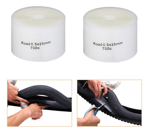 2 X 2x Thin Bike Tire Liner Puncture Belt Tyre Inner Tube