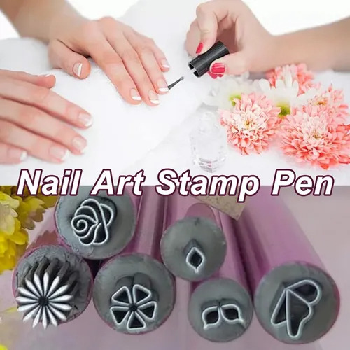 Ferramentas Para Nail Art - Carimbo E Desenho Em Unhas