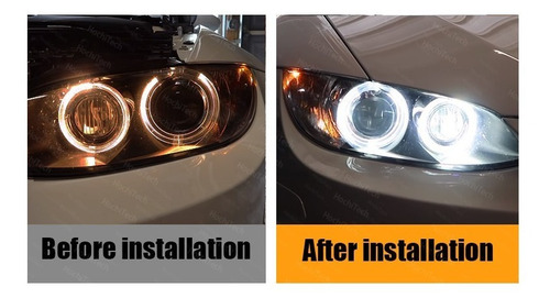 Imagen 5 de 10 de Lámpara Led Ojo De Ángel Bmw S1,3,5 6000k Blanco Canbus 120w
