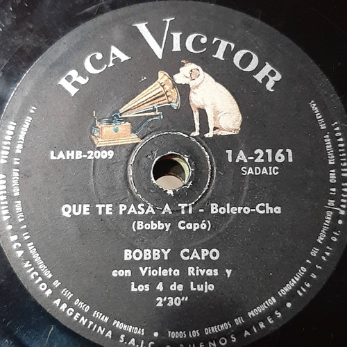 Pasta Bobby Capo Violeta Rivas Rca Victor C265