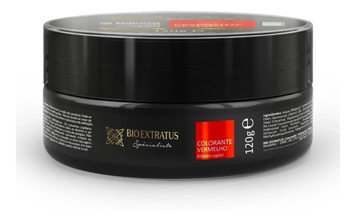 Imagem 1 de 1 de Máscara Colorante Vermelha Bio Extratus 120g