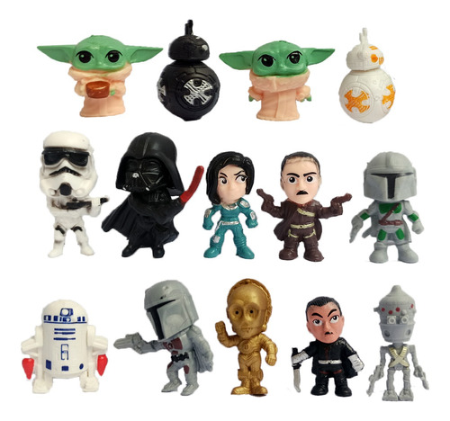 Star Wars Set De Mini Figuras De La Guerra De Las Galaxias
