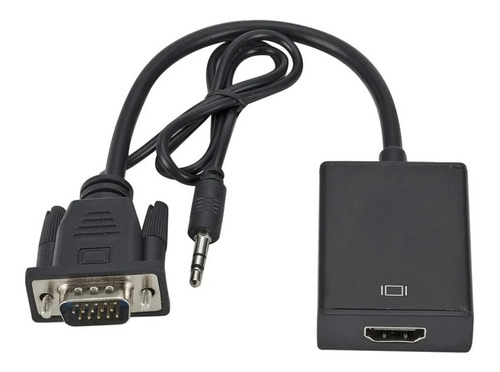 Convertidor De Vga A Hdmi Con Sonido Plug And Play