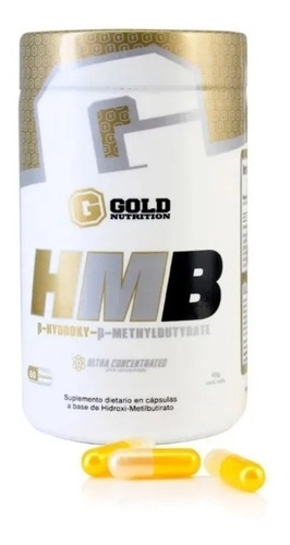 Imagen 1 de 5 de Suplemento En Cápsulas Gold Nutrition Hmb Aminoácidos En Pote De 100g