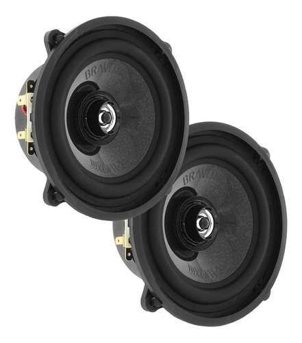 Par De Alto Falante Coaxial Bravox 5'' Cx50bk 120w Rms