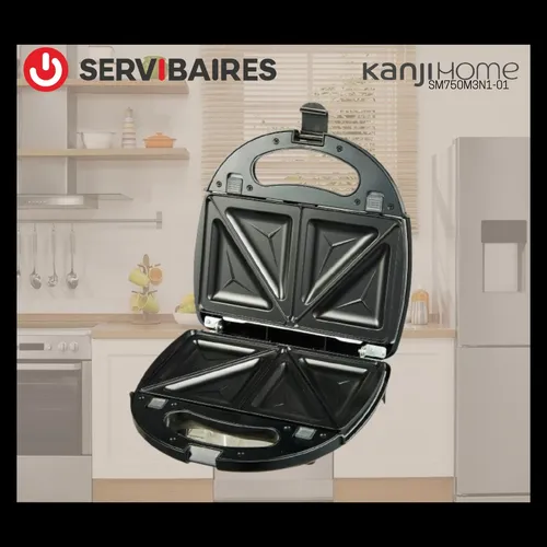 Waflera sandwichera grill panini kanji 3 en 1 con 6 placas new arrivals