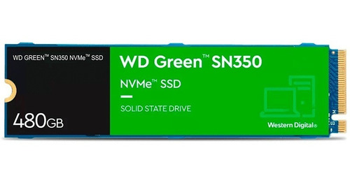Unidad Solida Wd Green M.2 Sn350 Pcie 480gb Gen 3x4