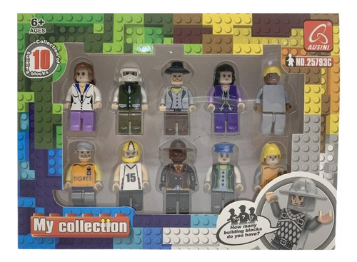 Kit De Mini Bonecos Com 10 Unidades