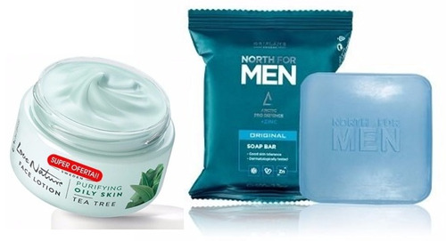 Crema Tratamiento Acné + Jabon Hombre Cara Anti Grasa Quitar