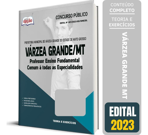 Apostila Prefeitura Várzea Grande Mt 2023 Professor Ensino