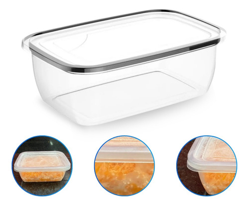 Marmita Micro-ondas Freezer 350ml Com 24 Un. Pote Fitness