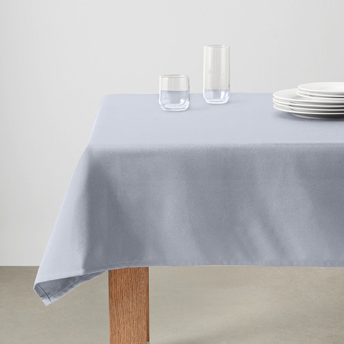 Mantel Rectangular Gris Oscuro De Poliéster Lavable Paquete