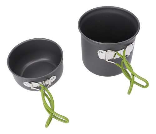 Juego De Ollas Para Acampar, Kit De Cuchara Y Tenedor De Ale