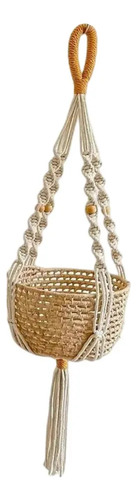 Soporte Decorativo Para Maceta De Macramé Para Colgar
