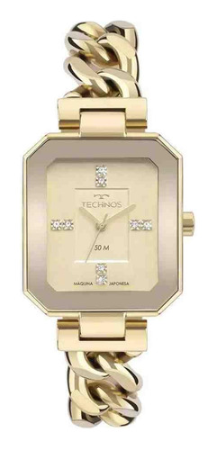 Relógio Dourado Feminino Technos Elos 2036mqn/1x