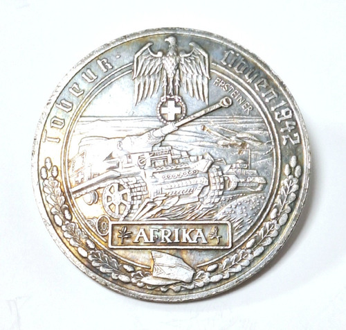 Moneda Militar, Reproducción, Afrika Libia Tobruk 1942