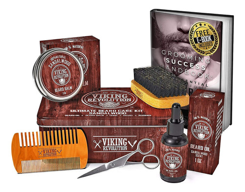 Kit De Cuidado De La Barba Para Hombres Madera De Sándalo Ki