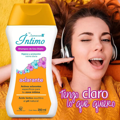 Shampoo Íntimo Aclarante 200ml Lomecan