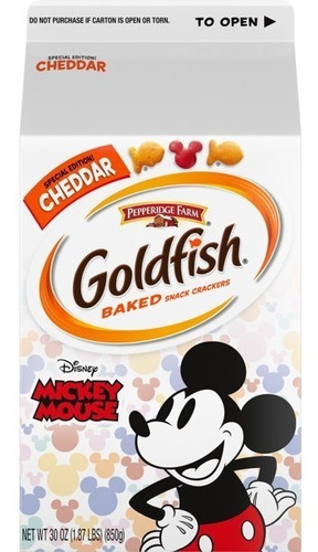 Galletas Goldfish Queso Cheddar Mickey Mause 850gr American