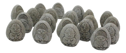 20pcs Artifical Stone Buddha Relief Figurines Path Ornament