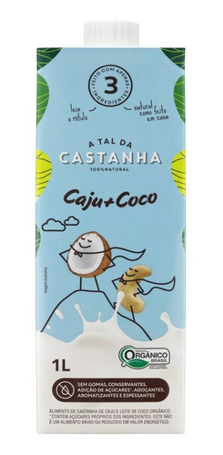 Bebida Vegetal Cajú + Coco Orgânica 1l A Tal Da Castanha
