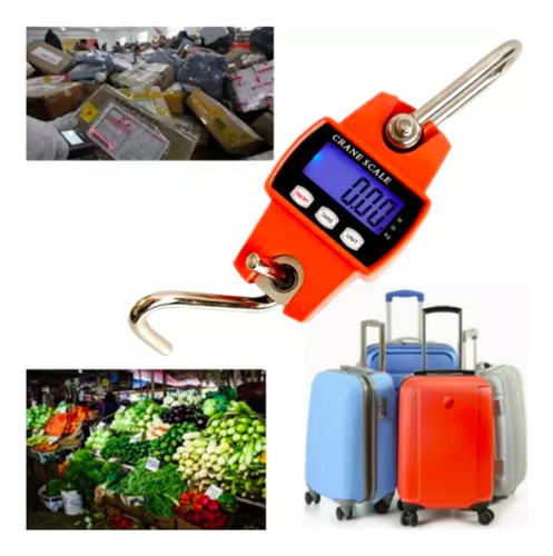 Pack X2 Balanza Digital Romana 300 Kg Pesa Colgante Gramos