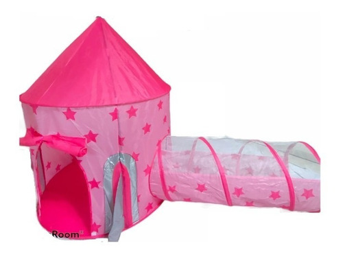 Carpa, Castillo Armable Con Tunel Rosado