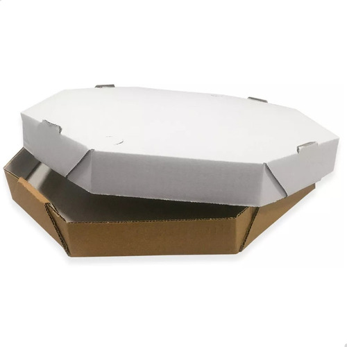 50 Caixas Papelão Branco Lisa Pizza Delivery Salgado 30cm