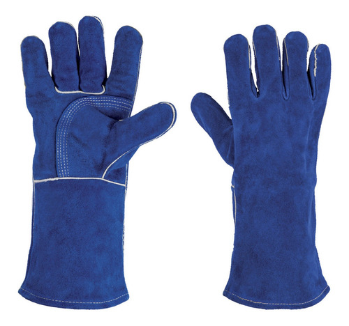 Guantes De Carnaza Reforzados Para Soldador Truper 15246