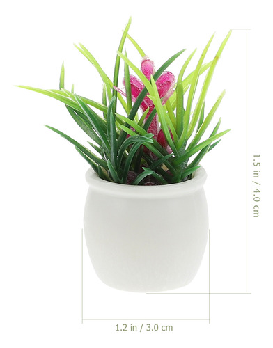 Mini Bonsái Artificial Para Decoración De Casa En Maceta, 3