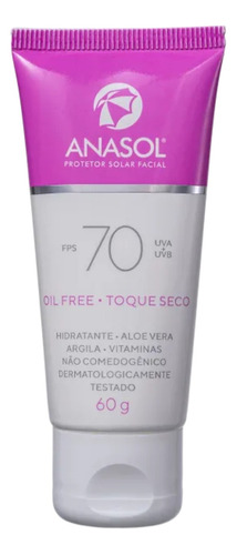 Protector Solar Facial - 70 Fps - Toque Seco - Anasol