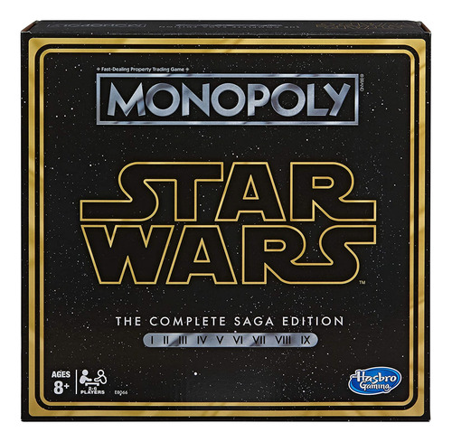 Juego De Mesa Monopoly Star Wars Complete Saga Kids 8+ Years
