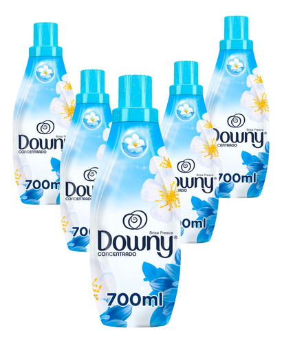 5 Pack Downy Suavizante De Ropa 700 Ml